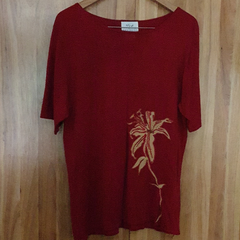 Embellished silk sweater➕[1]